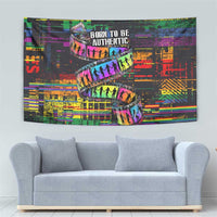 100% Human Tapestry Born to Be Authentic