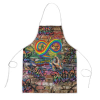 Pride Graffiti Wall Apron Speak Your Truth, Embrace Your Color