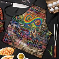 Pride Graffiti Wall Apron Speak Your Truth, Embrace Your Color