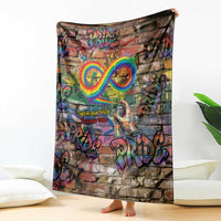 Pride Graffiti Wall Blanket Speak Your Truth, Embrace Your Color