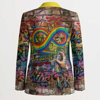 Pride Graffiti Wall Blazer Speak Your Truth, Embrace Your Color