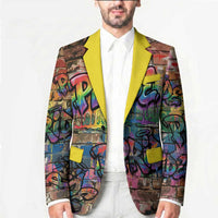 Pride Graffiti Wall Blazer Speak Your Truth, Embrace Your Color