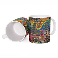 Pride Graffiti Wall Ceramic Mug Speak Your Truth, Embrace Your Color