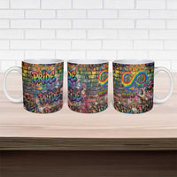 Pride Graffiti Wall Ceramic Mug Speak Your Truth, Embrace Your Color