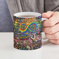 Pride Graffiti Wall Ceramic Mug Speak Your Truth, Embrace Your Color