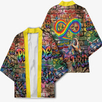 Pride Graffiti Wall Kimono Speak Your Truth, Embrace Your Color