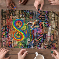 Pride Graffiti Wall Puzzle Speak Your Truth, Embrace Your Color