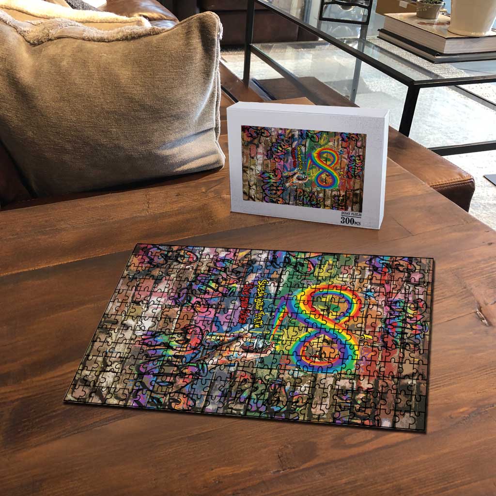 Pride Graffiti Wall Puzzle Speak Your Truth, Embrace Your Color