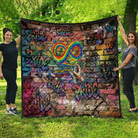 Pride Graffiti Wall Quilt Speak Your Truth, Embrace Your Color