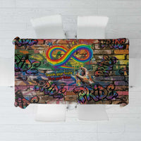 Pride Graffiti Wall Tablecloth Speak Your Truth, Embrace Your Color
