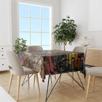 Pride Graffiti Wall Tablecloth Speak Your Truth, Embrace Your Color