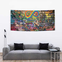 Pride Graffiti Wall Tapestry Speak Your Truth, Embrace Your Color