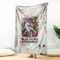 Loud & Proud Blanket Riot and the Rainbow Protest Art