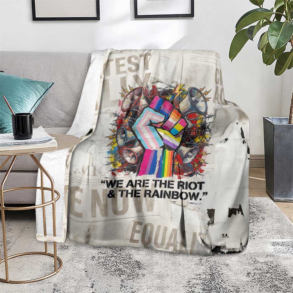 Loud & Proud Blanket Riot and the Rainbow Protest Art