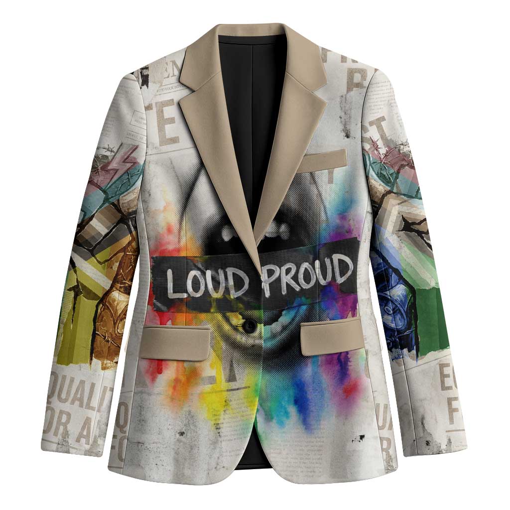 Loud & Proud Blazer Riot and the Rainbow Protest Art
