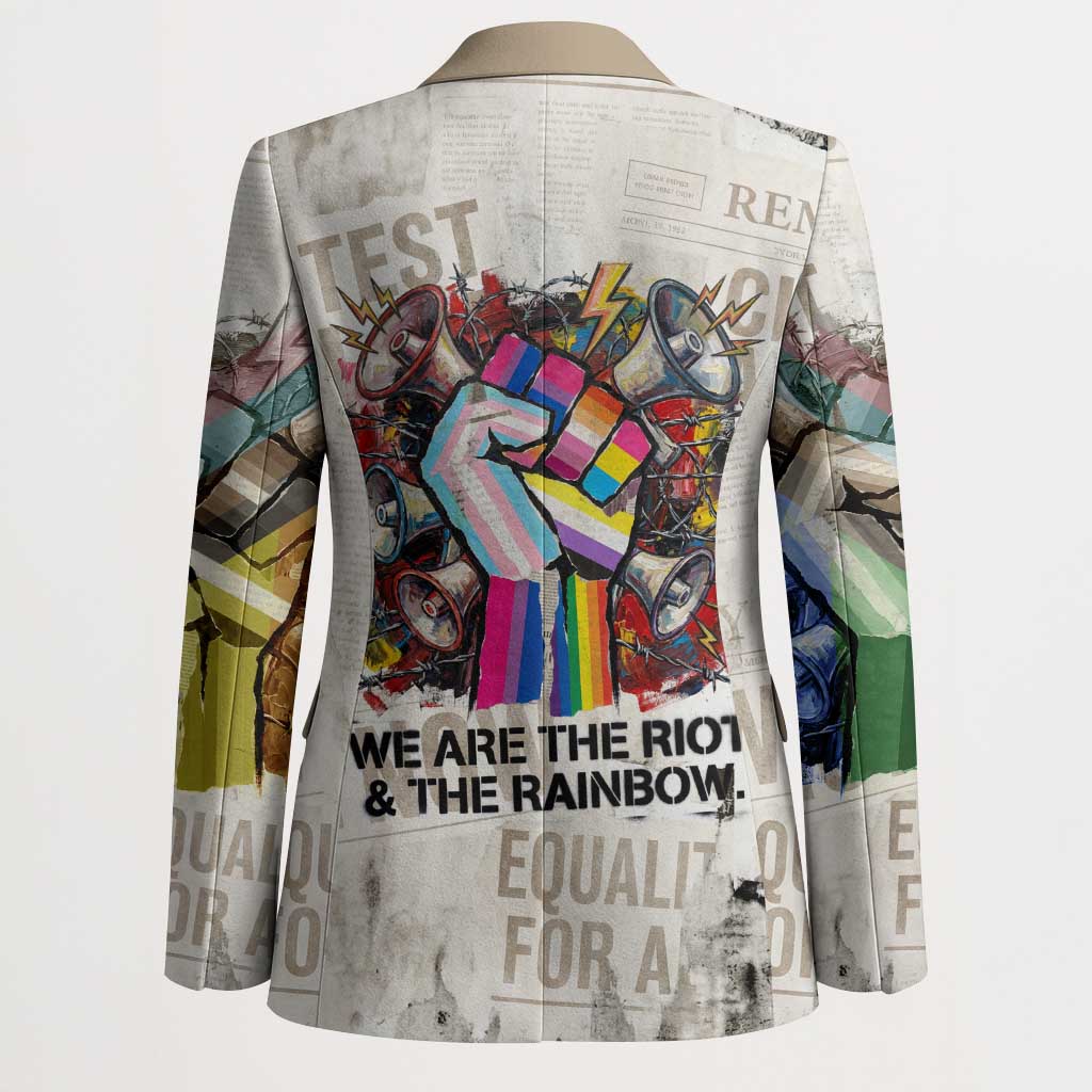 Loud & Proud Blazer Riot and the Rainbow Protest Art