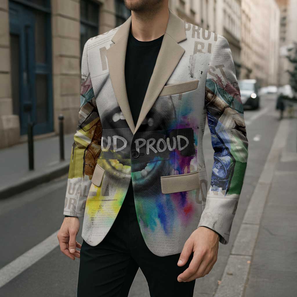 Loud & Proud Blazer Riot and the Rainbow Protest Art
