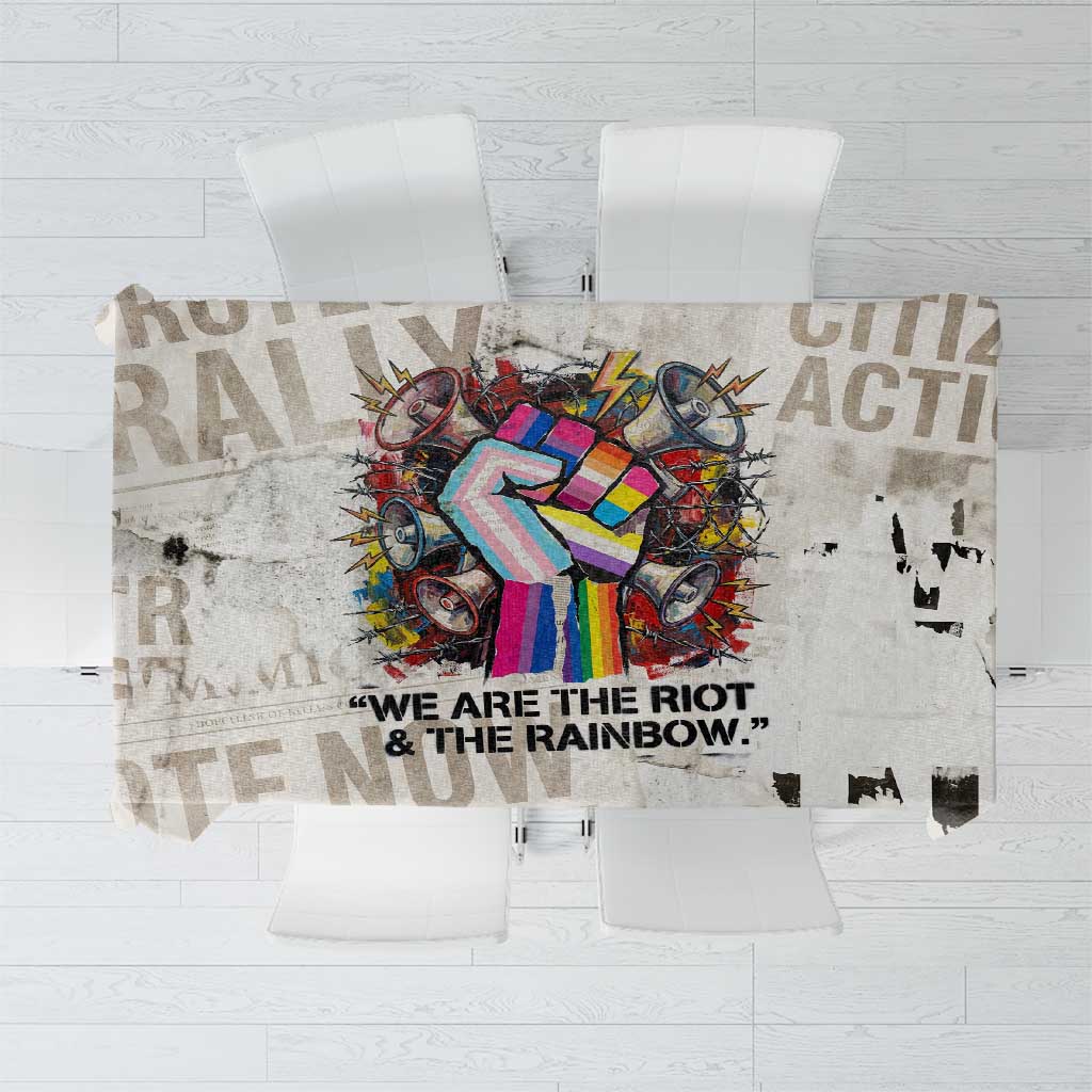 Loud & Proud Tablecloth Riot and the Rainbow Protest Art