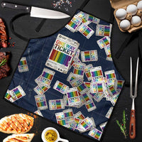 One Way Ticket Apron Your Journey, Your Path, No Wrong Turns