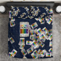 One Way Ticket Bedding Set Your Journey, Your Path, No Wrong Turns