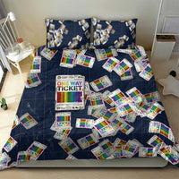 One Way Ticket Bedding Set Your Journey, Your Path, No Wrong Turns