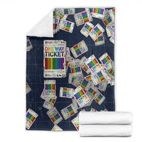 One Way Ticket Blanket Your Journey, Your Path, No Wrong Turns