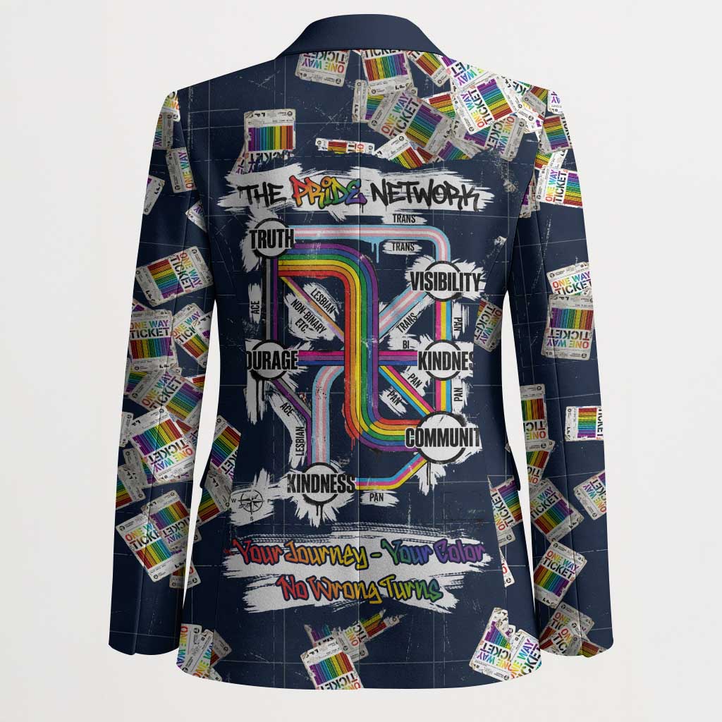 One Way Ticket Blazer Your Journey, Your Path, No Wrong Turns