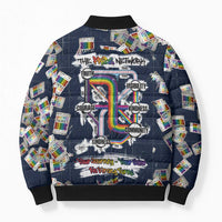 One Way Ticket Bomber Puffer Jacket Your Journey, Your Path, No Wrong Turns