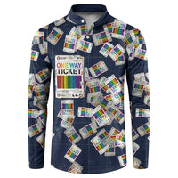 One Way Ticket Button Sweatshirt Your Journey, Your Path, No Wrong Turns