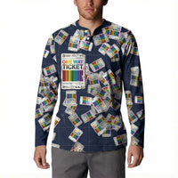 One Way Ticket Button Sweatshirt Your Journey, Your Path, No Wrong Turns