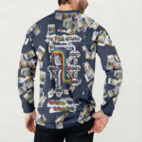 One Way Ticket Button Sweatshirt Your Journey, Your Path, No Wrong Turns