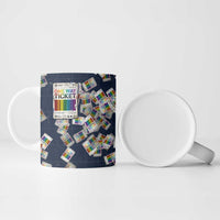 One Way Ticket Ceramic Mug Your Journey, Your Path, No Wrong Turns