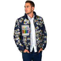 One Way Ticket Padded Jacket Your Journey, Your Path, No Wrong Turns
