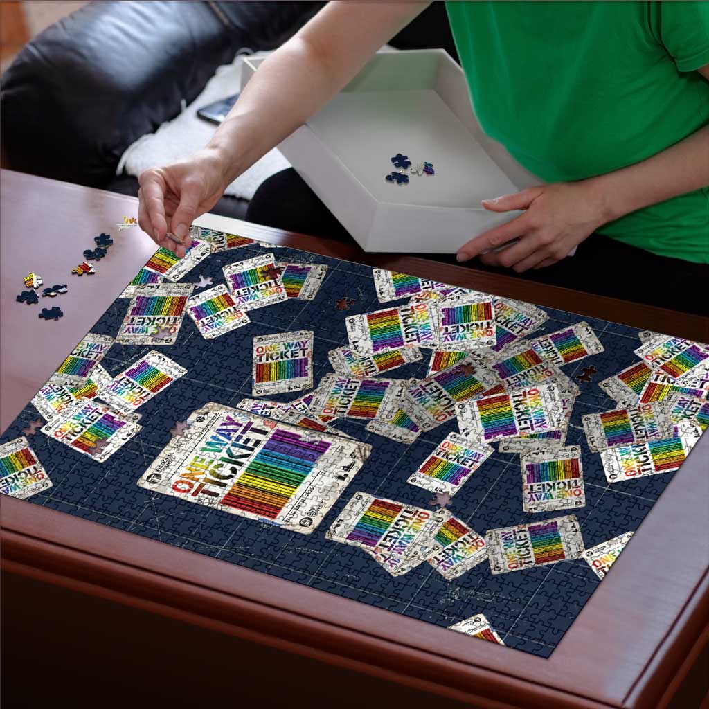 One Way Ticket Puzzle Your Journey, Your Path, No Wrong Turns