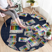 One Way Ticket Round Carpet Your Journey, Your Path, No Wrong Turns