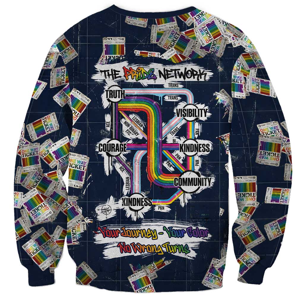 One Way Ticket Sweatshirt Your Journey, Your Path, No Wrong Turns