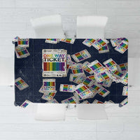 One Way Ticket Tablecloth Your Journey, Your Path, No Wrong Turns