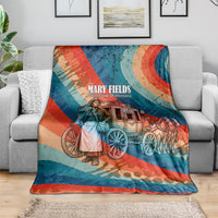 Mary Fields Stagecoach Blanket Vintage Retro Grunge Aesthetic Wild West History