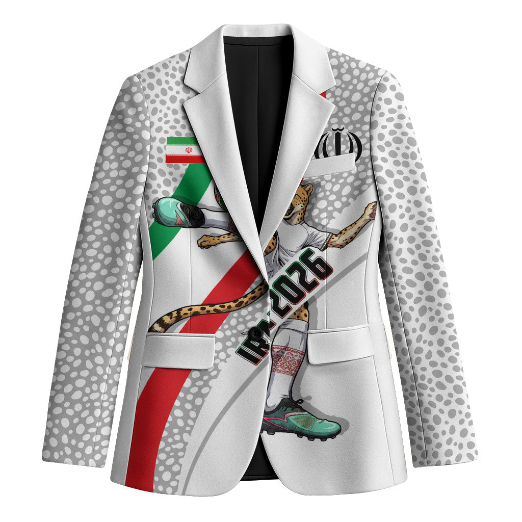 Personalized Iran Football Cheetah Blazer Persian Cheetah Graphic With Iranian Flag And Symbol