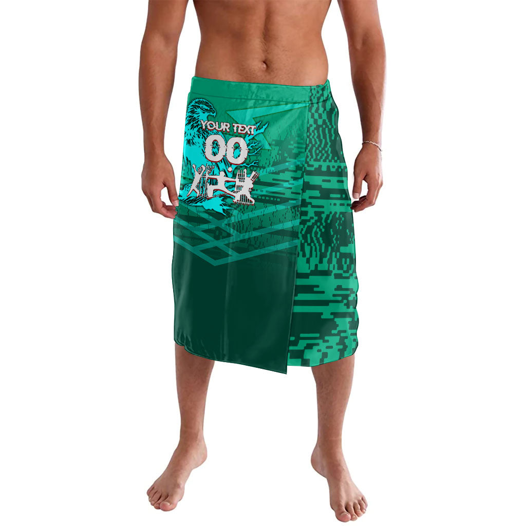 Personalized Iraq Football Champions Lavalava Fierce Eagle Mascot In Keffiyeh