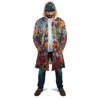 Peru National Emblem Marinera Cloak Watercolor Splash Inca Pattern