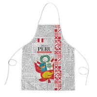 Peru Independence Day Apron Peruvian Flag Coat of Arms Inca Pattern
