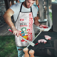 Peru Independence Day Apron Peruvian Flag Coat of Arms Inca Pattern