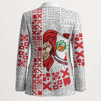 Peru Independence Day Blazer Peruvian Flag Coat of Arms Inca Pattern