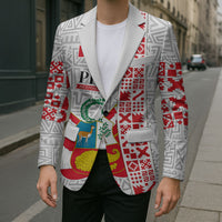 Peru Independence Day Blazer Peruvian Flag Coat of Arms Inca Pattern
