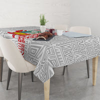 Peru Independence Day Tablecloth Peruvian Flag Coat of Arms Inca Pattern