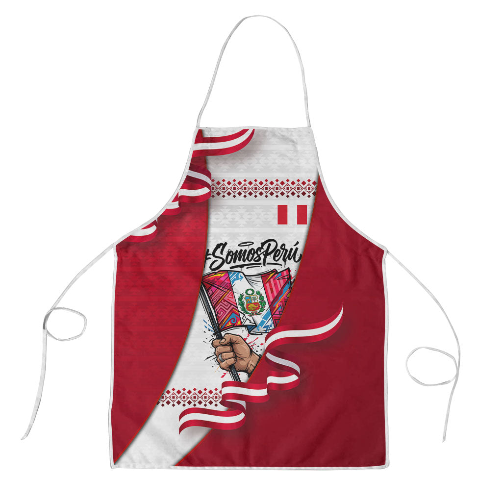 Somos Peru Independence Day Apron Inti Sun God Andean Condor Tribal