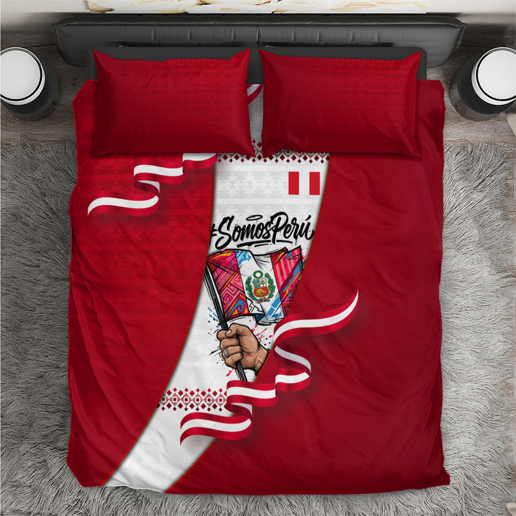 Somos Peru Independence Day Bedding Set Inti Sun God Andean Condor Tribal