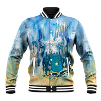 Somalia Liberation Unity Baseball Jacket Soomaaliya Script Peace Dove Watercolor