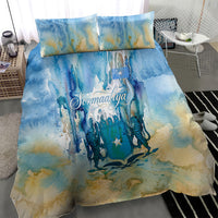 Somalia Liberation Unity Bedding Set Soomaaliya Script Peace Dove Watercolor